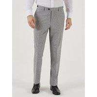 Skopes Brook Tailored Check Trousers - Light Grey