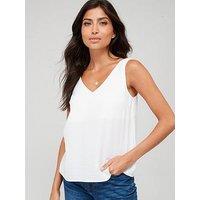 The Very Collection Cami Solid Top - White