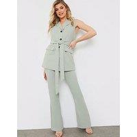 In The Style Tailored Trousers - Sage