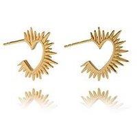 Rachel Jackson Electric Love Heart Hoop Earrings