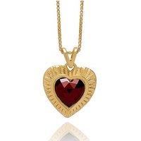 Rachel Jackson Electric Love Garnet Heart Necklace