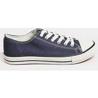 Long Tall Sally Canvas Low Trainer Navy