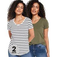 Everyday 2 Pack Essential Scoop Neck T-Shirt - Multi