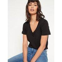 V By Very The Essential V Neck T-Shirt - Black