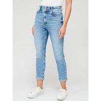 V By Very Sculpt Slim Mom Jeans - Mid Wash