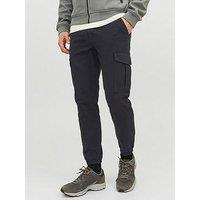 Jack & Jones Marco Joe Slim Fit Cuffed Cargo Pants - Black