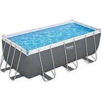 Bestway 13Ft X 6Ft Power Steel Frame Pool Set, Filter Pump With Ladder