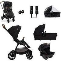 Nuna Triv Next Urbn Bundle With Pipa Urbn Car Seat - Caviar (Tan Leatherette)