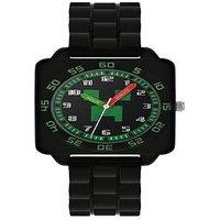Minecraft Black Silicon Strap Watch