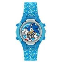 Sonic The Hedgehog Sega Sonic The Hedgehog Blue Flashing Lcd Watch