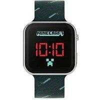 Minecraft Black Strap Led Watch