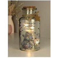 The Personalised Memento Company Personalised Me To You Floral Led Glass Jar