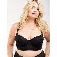 Oola Soft Mesh Longline Bra - Black