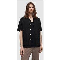 Allsaints Canal Short Sleeve Shirt - Black