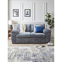 Very Home Salerno Standard 2 Seater Fabric Sofa - Blue Grey - Fsc Certified