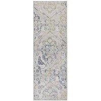 Very Home My Washable Florence Runner 67 X 200 Cm - Blue/Cream