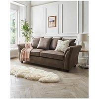 Very Home Dury Leather Look 3 Seater Sofa - Fsc Certified