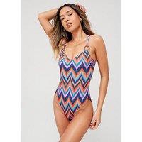 V By Very Ring Detail Swimsuit - Multi