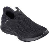 Skechers Ultra Flex 3.0 Stretch Knit Slip-Ins - Black Knit/Trim