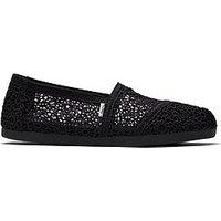 Toms Alpagata Moroccan Crochet Espadrille - Black