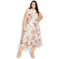 City Chic Penelope Maxi Dress - Multi