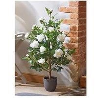 Smart Garden 80Cm White Faux Rose Tree
