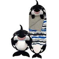 Happy Nappers Black Shark Sleeping Bag - Medium