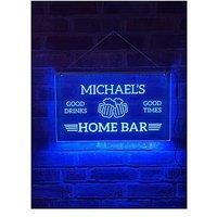 Love Abode Personalised Led Illuminated Bar Sign
