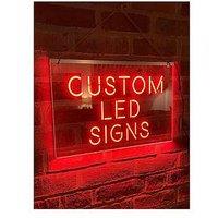 Love Abode Personalised Led Illuminated Custom Sign