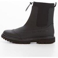 Calvin Klein Jeans Ck Jeans Chunky Combat Chelsea Leather Boot - Black
