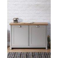 Gfw Lancaster 2 Door Shoe Storage Cabinet - Grey