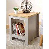 Gfw Lancaster Side Table With Shelf - Grey/Oak