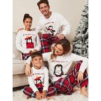 V By Very Ladies Family Penguin Mini Me Christmas Pyjamas - Red