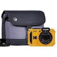 Kodak Pixpro Wpz2 4X Zoom Tough Camera Inc Shoulder Bag With Compartment & 32Gb Microsd Card - Yellow