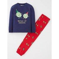 Mini V By Very Kids Family Sprout Mini Me Christmas Pyjamas - Multi
