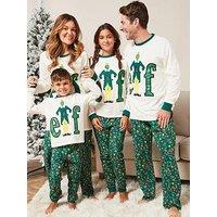 Elf Unisex Kids Elf The Movie Family Mini Me Christmas Pyjamas - Cream