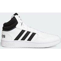 Adidas Sportswear Mens Hoops 3.0 Mid Trainers - Black