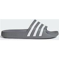 Adidas Sportswear Mens Adilette Aqua Sliders - Grey/White