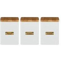 Typhoon Otto Square Tea, Coffee And Sugar Storage Canisters