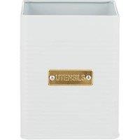 Typhoon Otto Square Utensil Tin - White