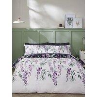 Catherine Lansfield Wisteria Duvet Cover Set - White