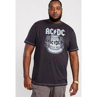 D555 Highway Official Acdc Hells Bells Printed T-Shirt - Black