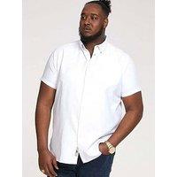 D555 James Basic Oxford Short Sleeve Shirt -White