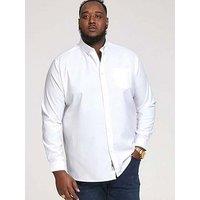 D555 Richard Basic Oxford Long Sleeve Shirt -White