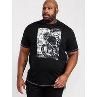 D555 Pinewood Photographic Bike Printed T-Shirt - Black