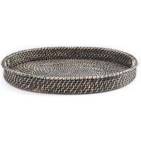 Very Home Rattan Oval Tray