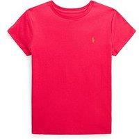 Ralph Lauren Girls Classic Short Sleeve T-Shirt - Bright Pink