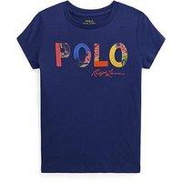 Ralph Lauren Girls Polo Short Sleeve T-Shirt - Navy