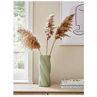 Very Home Spiral Vase - Sage