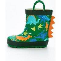 V By Very Boys Toezone Dino Wellies - Green
